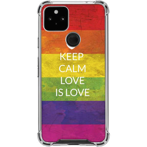 Keep Calm Love Is Love Pixel Cases